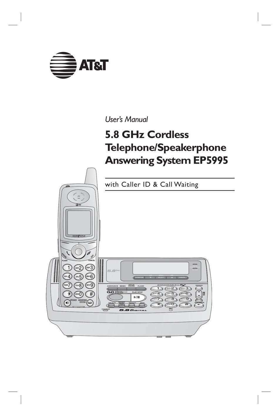 AT&T EP590-3 5.8 GHZ DIGITAL HANDSET CRADLE W A/C ONLY 