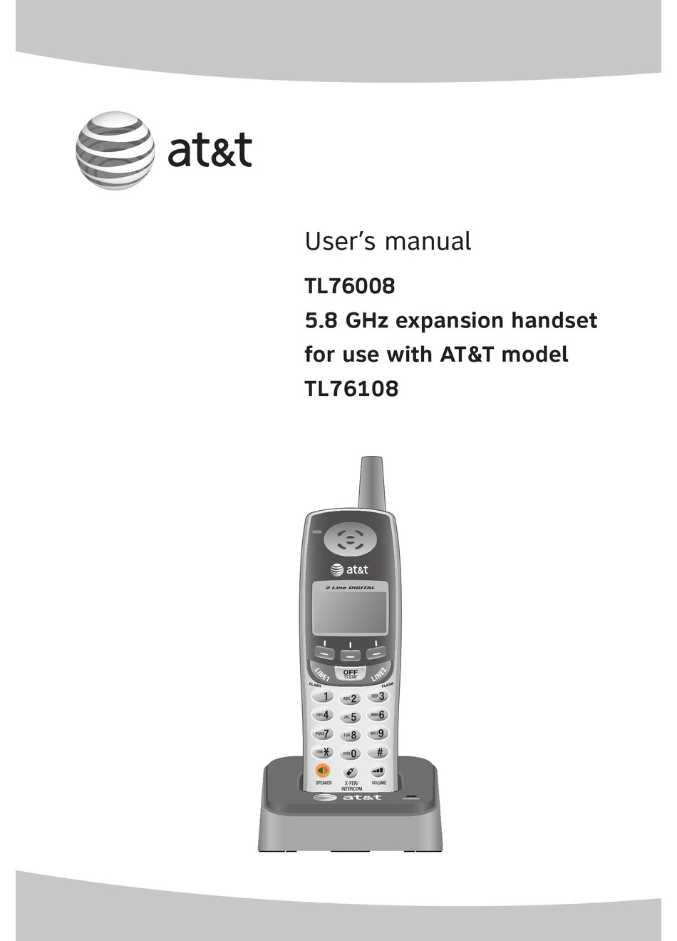 At T Tl76008 User Manual Pdf Download Manualslib