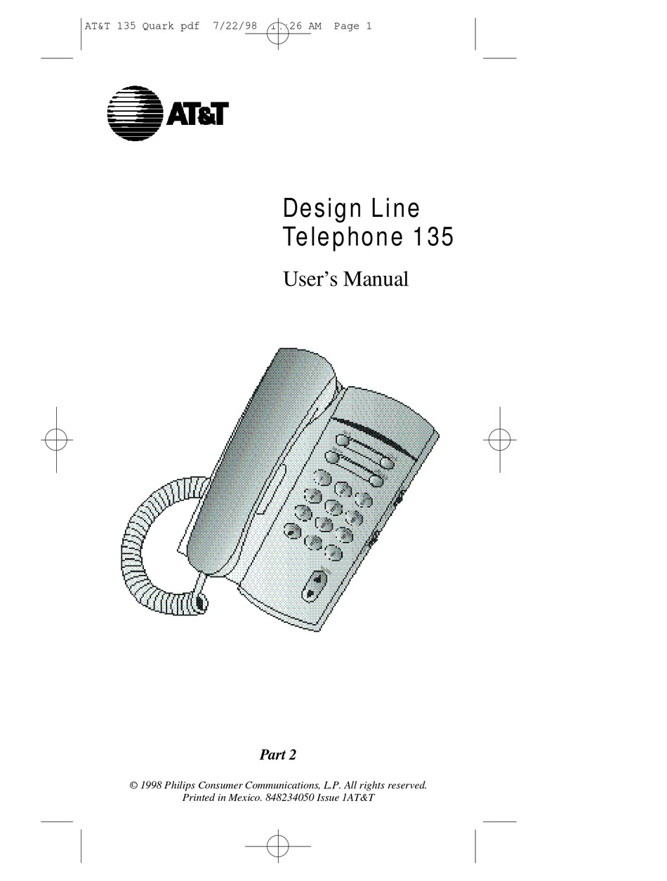 AT&T 135 USER MANUAL Pdf Download | ManualsLib