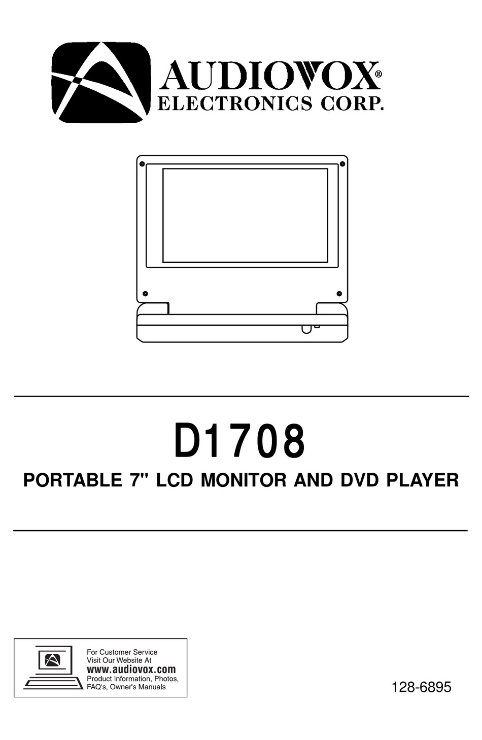 AUDIOVOX D1708 INSTRUCTION MANUAL Pdf Download | ManualsLib