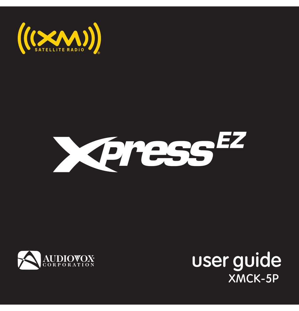 AUDIOVOX XPRESSEZ XMCK5P USER MANUAL Pdf Download ManualsLib