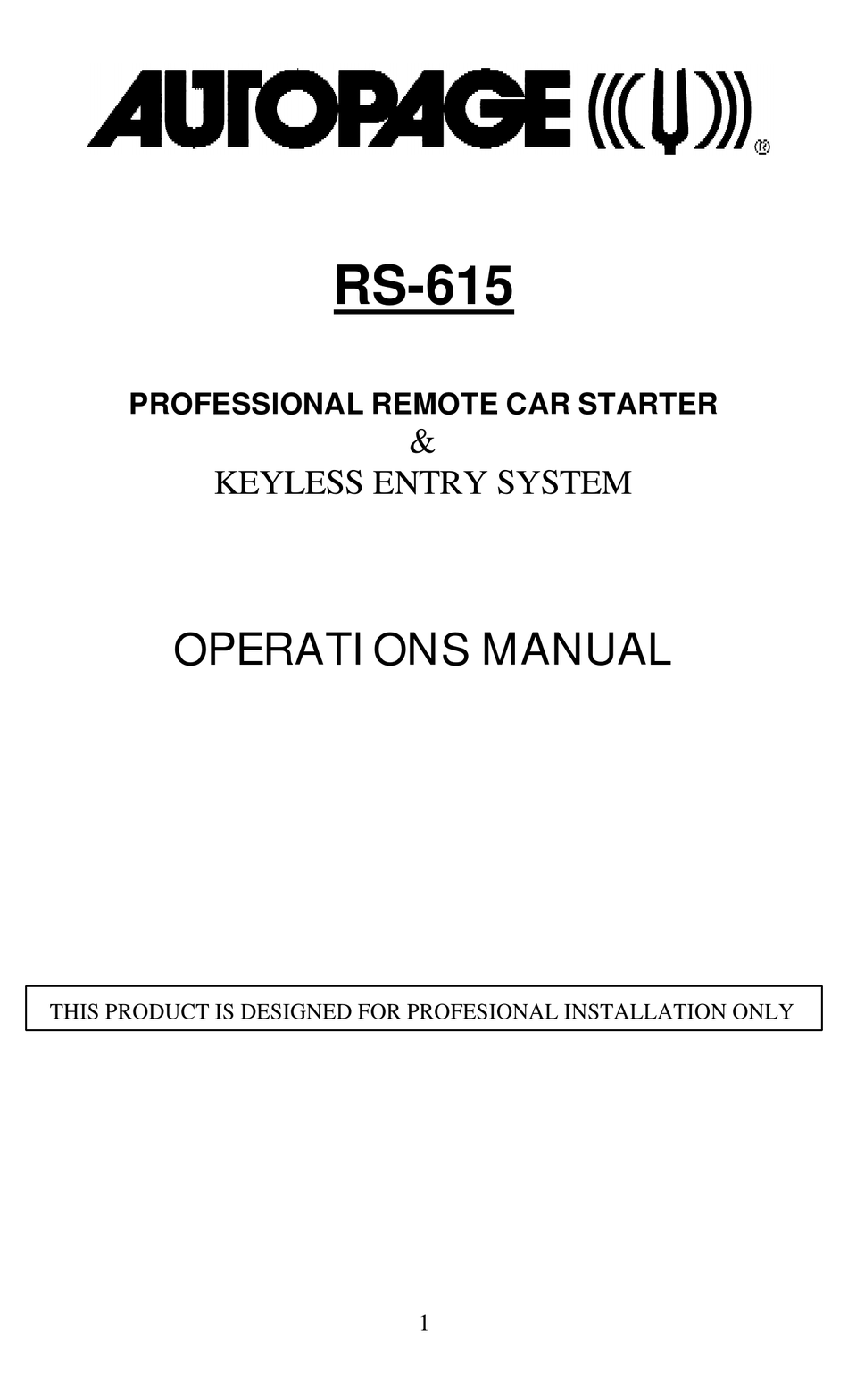 Autopage Rs 615 Wiring Diagram - Wiring Diagram