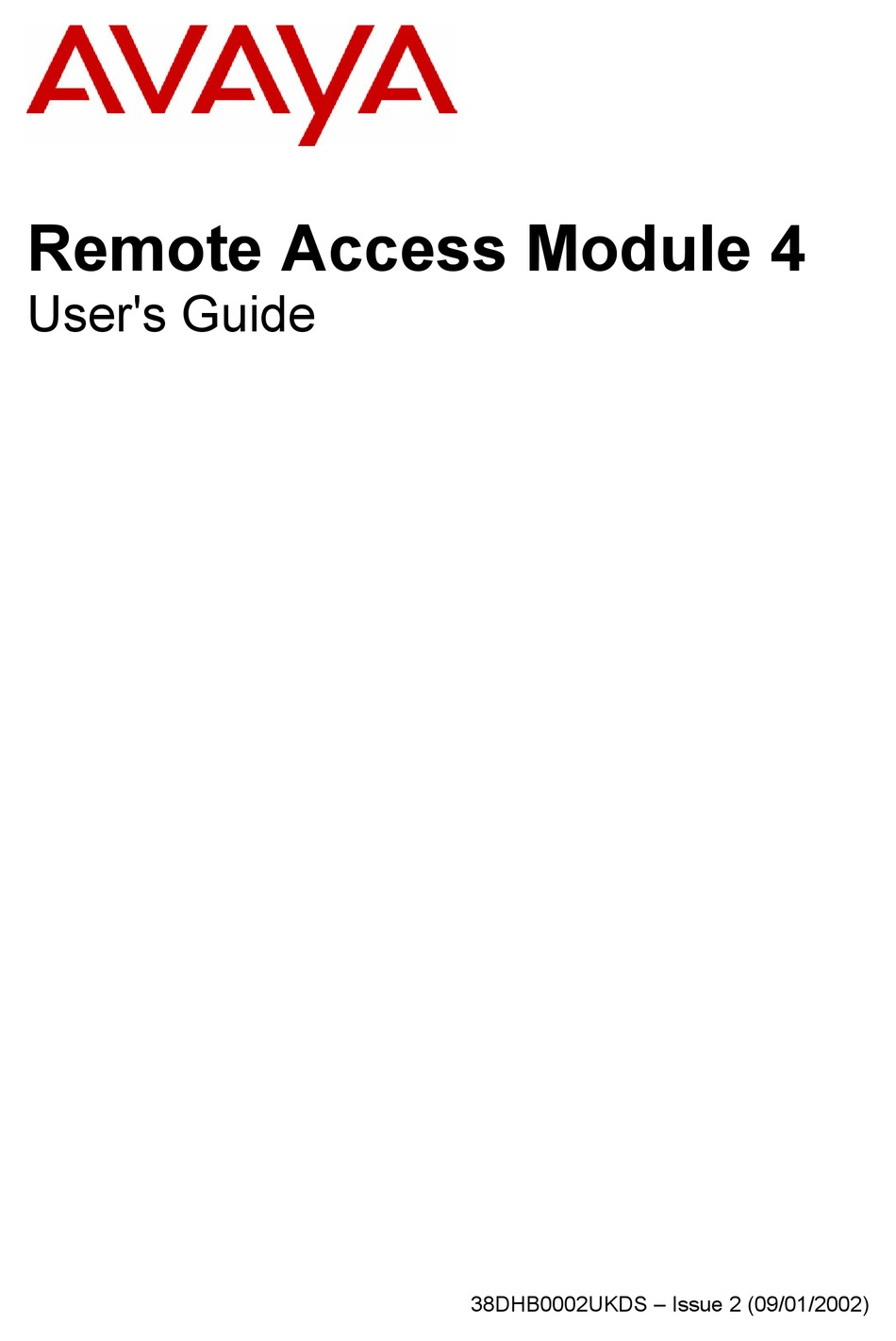 AVAYA REMOTE ACCESS MODULE 4 USER MANUAL Pdf Download | ManualsLib