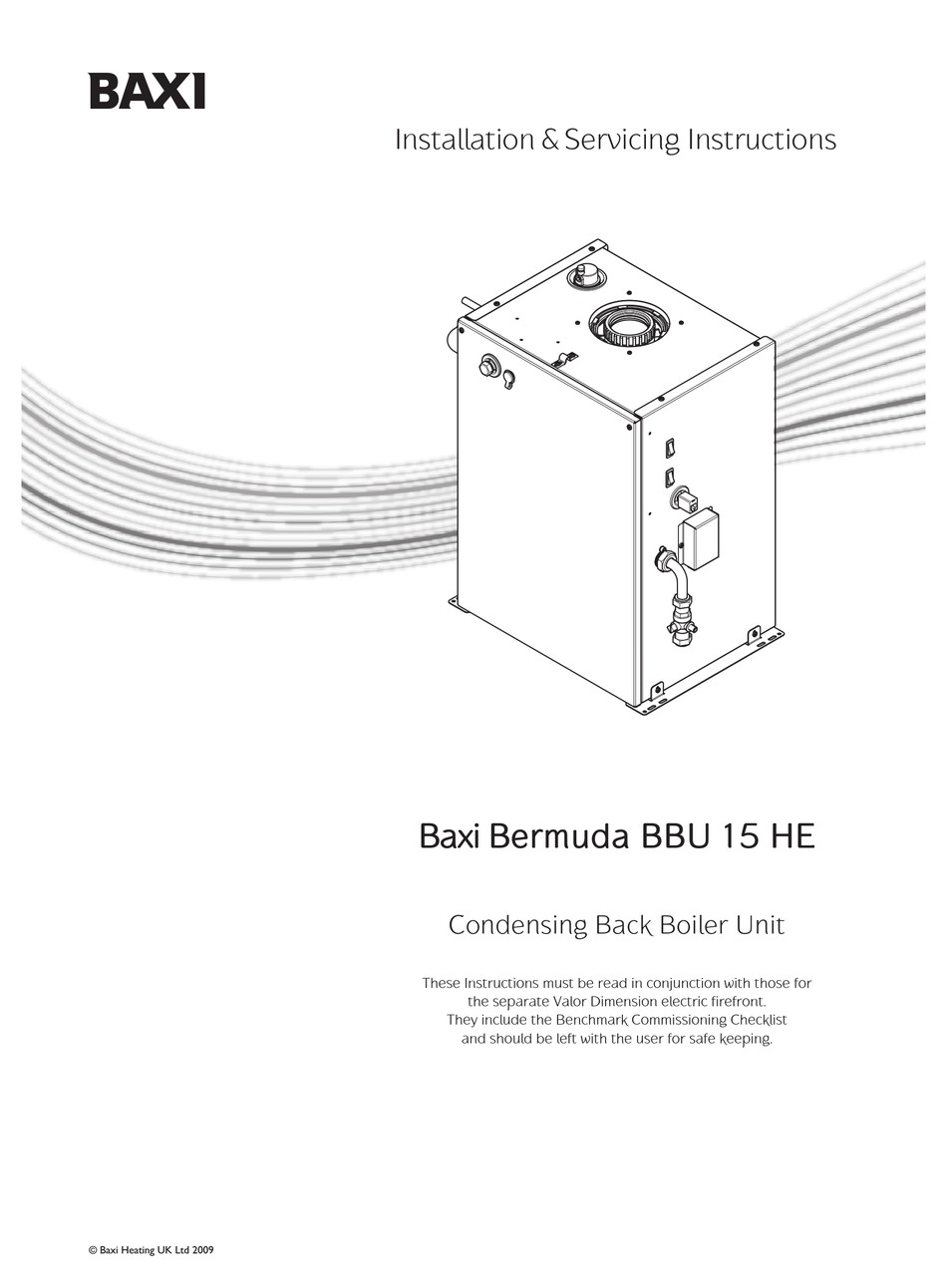 Baxi Bermuda Bbu 15 He Installation Servicing Instructions Manual Pdf Download Manualslib