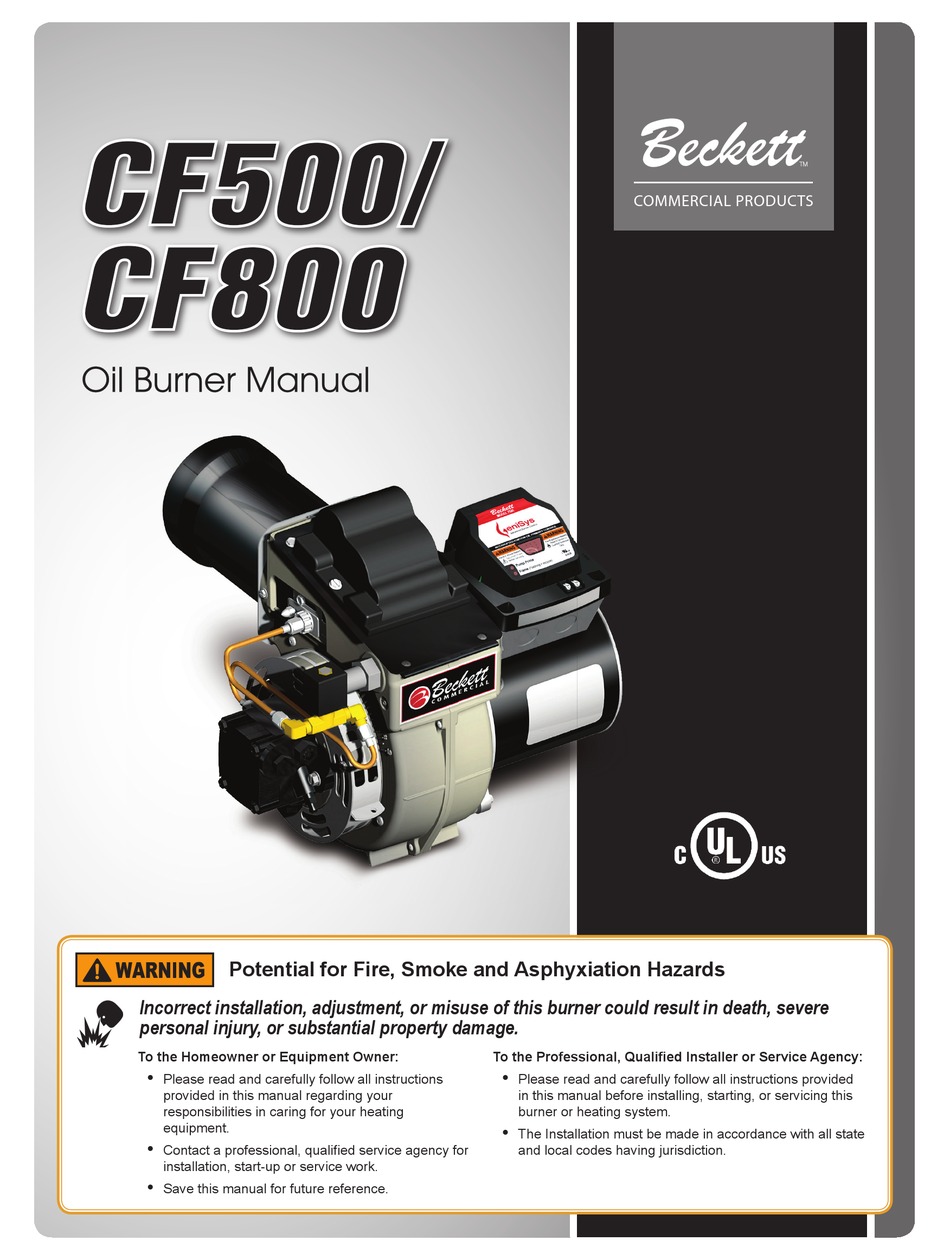 BECKETT CF800 USER MANUAL Pdf Download | ManualsLib