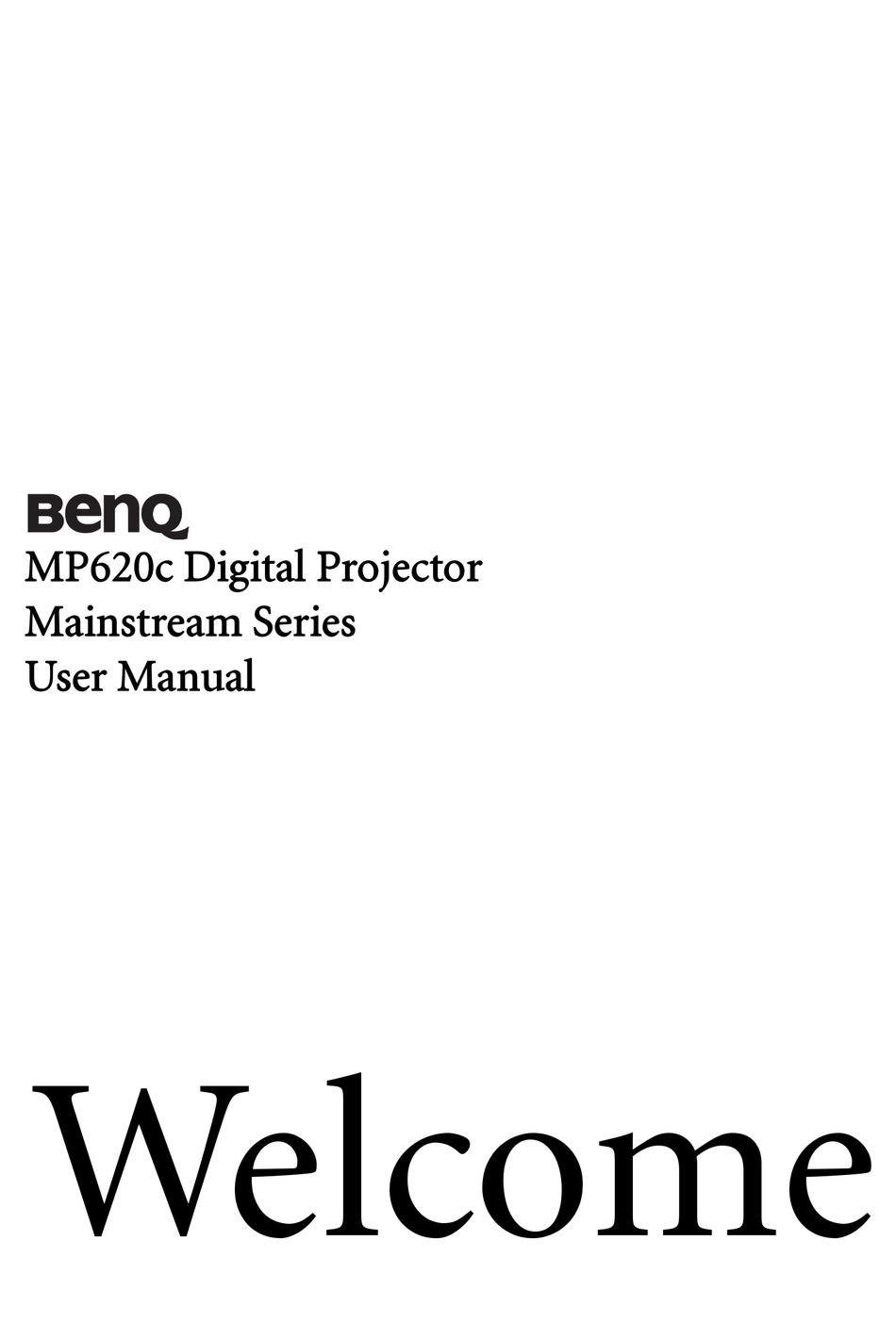 BENQ MP620C USER MANUAL Pdf Download | ManualsLib