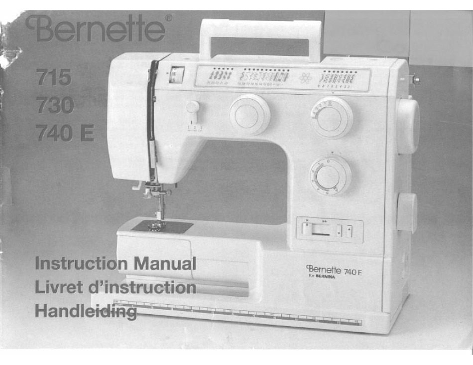 Bernina Bernette 715 Instruction Manual Pdf Download Manualslib