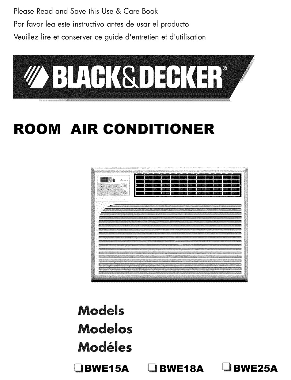 Product Registration Black Decker BWE15A Use Care Book Page