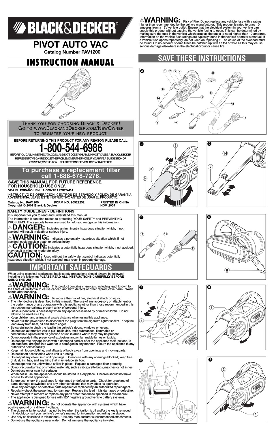 User manual Black & Decker GL653 (English - 12 pages)