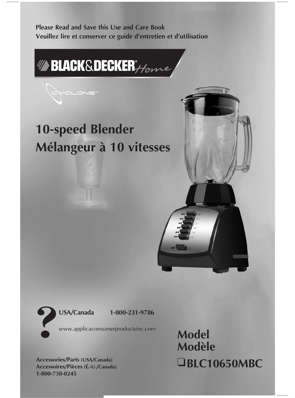 Best Buy: Black & Decker Cyclone 10-Speed Blender Black BLC10650HB