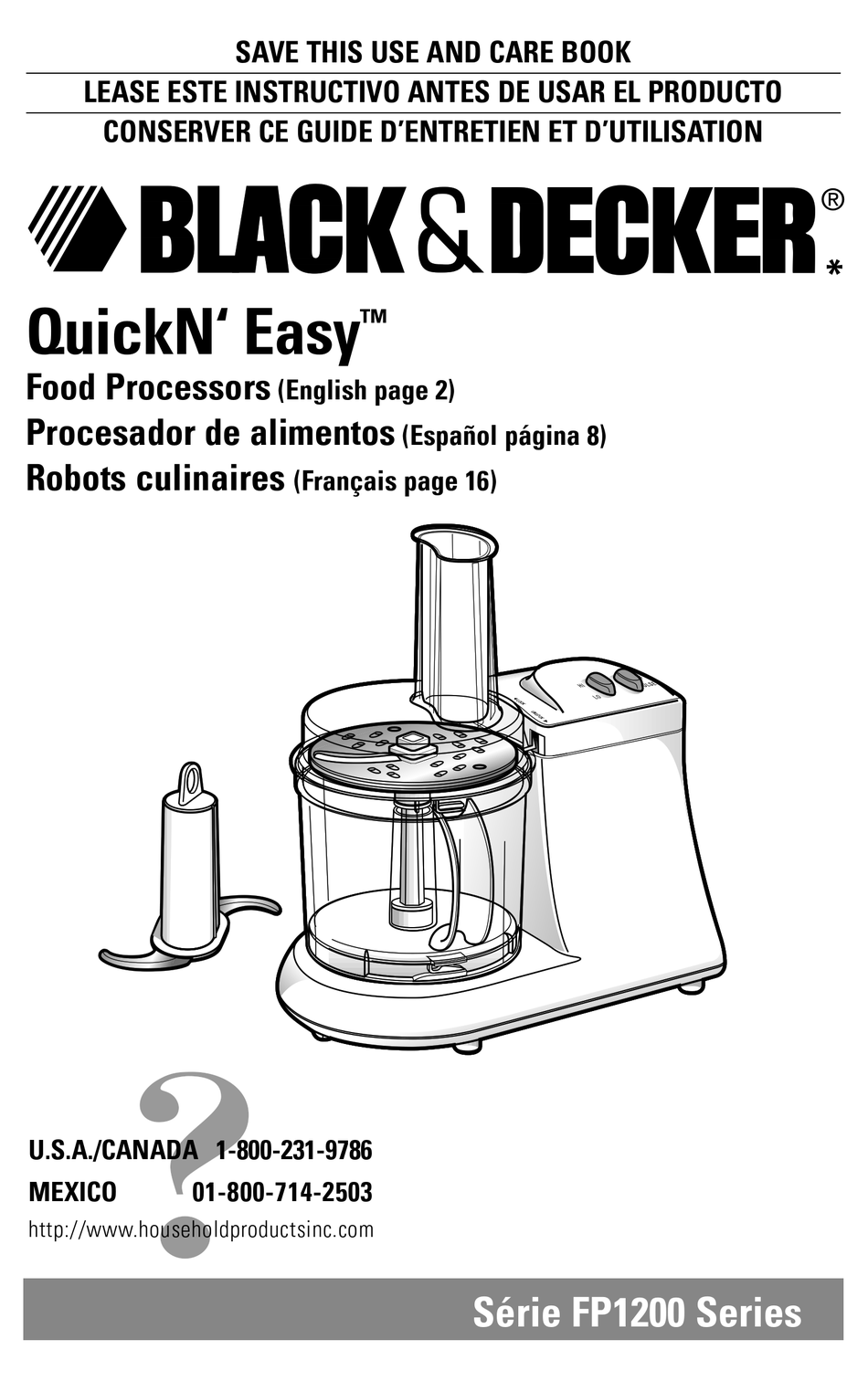 Black & Decker Quick N Easy Food Processor