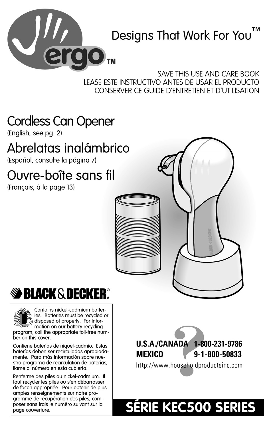 Black & Decker KEC300 Can Opener 