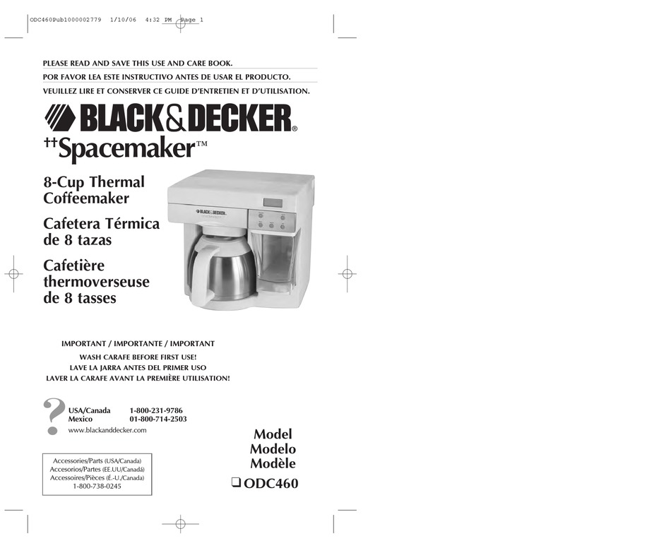 BLACK \u0026 DECKER SPACEMAKER ODC460 USE 