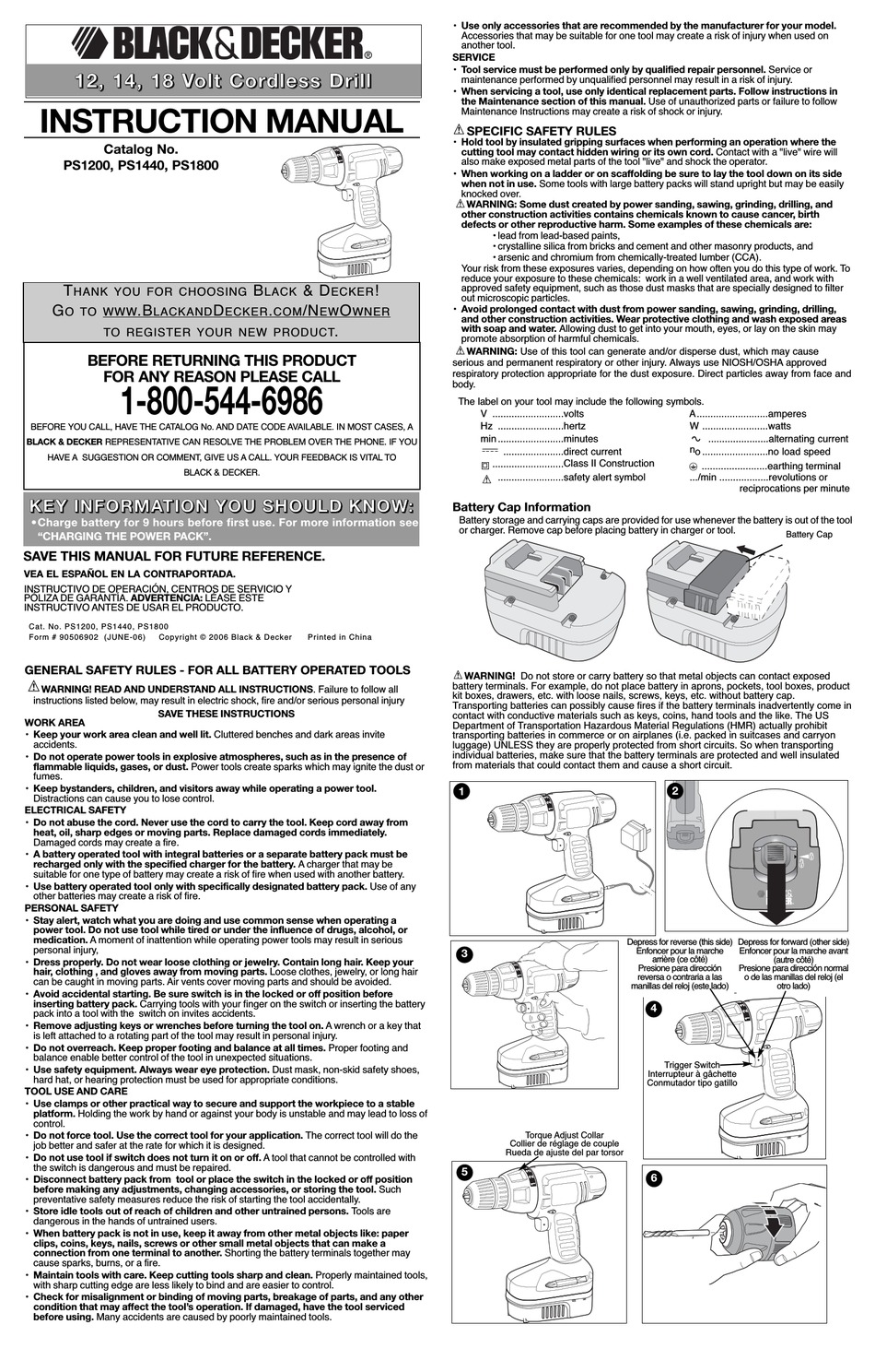 Instruction Manual (English) - Black & Decker