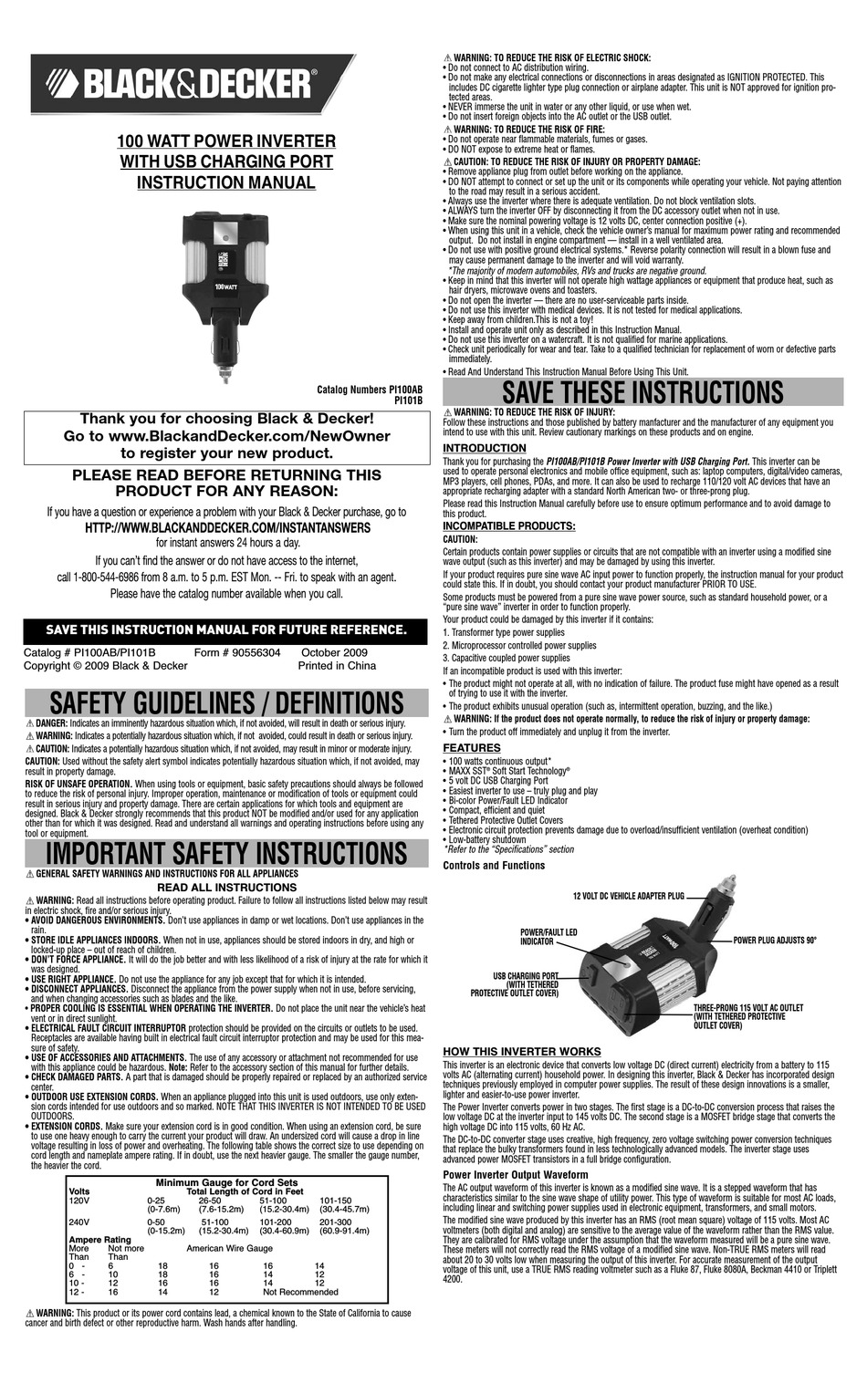 Black Decker Pi100ab Instruction Manual Pdf Download Manualslib