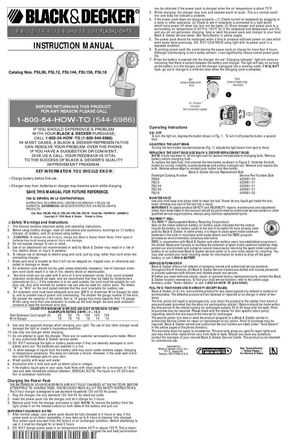 BLACK DECKER FSL12 INSTRUCTION MANUAL Pdf Download ManualsLib