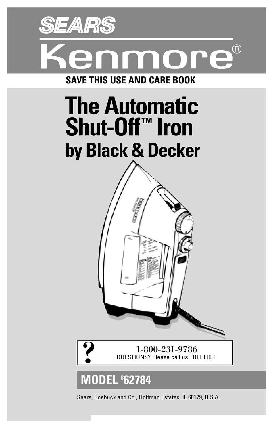 Black & Decker Advanced System Self Clean Iron w/Auto Shut Off No. P6308