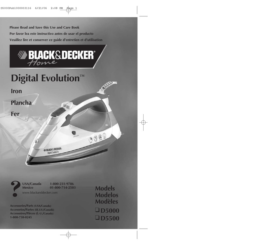BLACK+DECKER Digital Advantage Professional Steam Iron, D2530