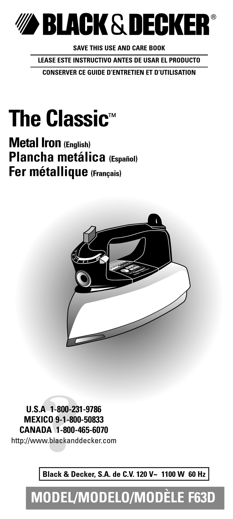 User manual Black & Decker F67E (English - 13 pages)