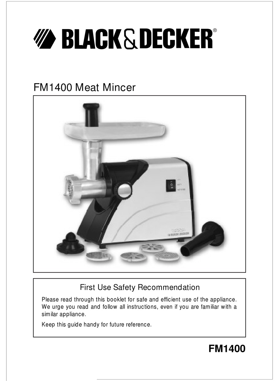 black and decker meat mincer