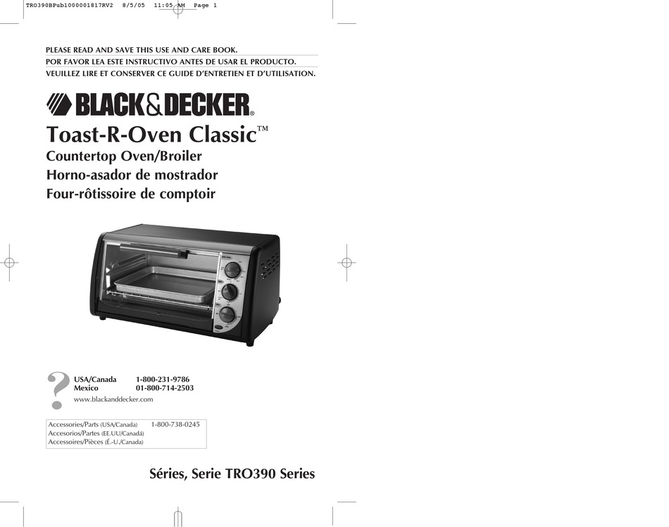 User manual Black & Decker TRO420 (English - 17 pages)