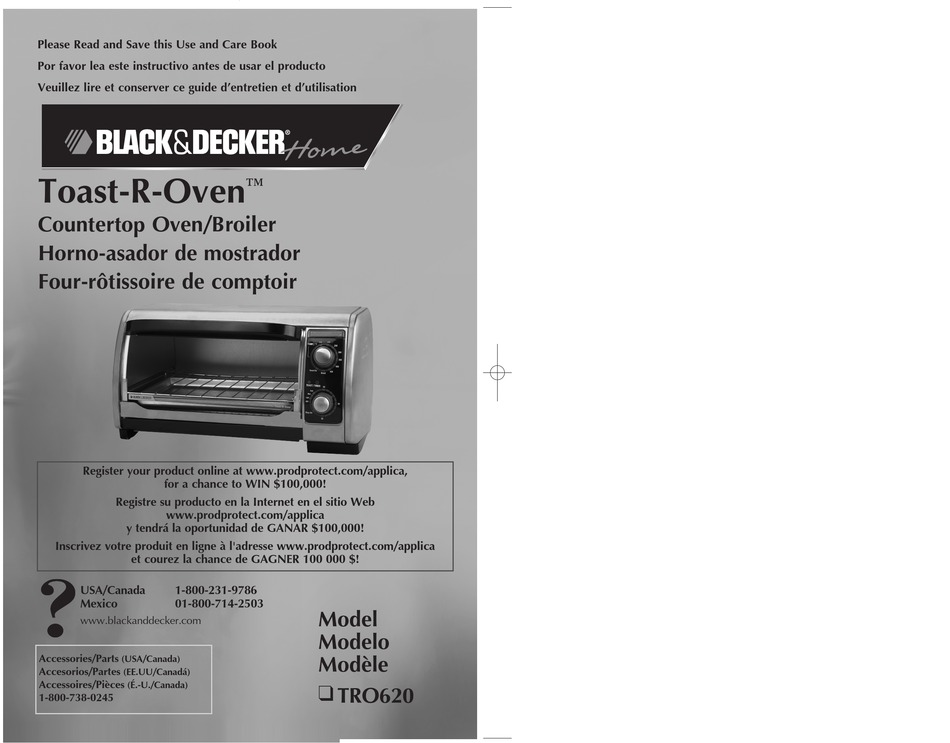 User manual Black & Decker TRO420 (English - 17 pages)