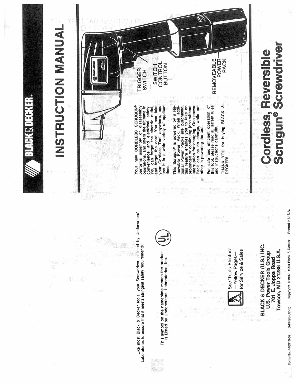 BLACK & DECKER PIVOT DRIVER PP360 USER MANUAL Pdf Download