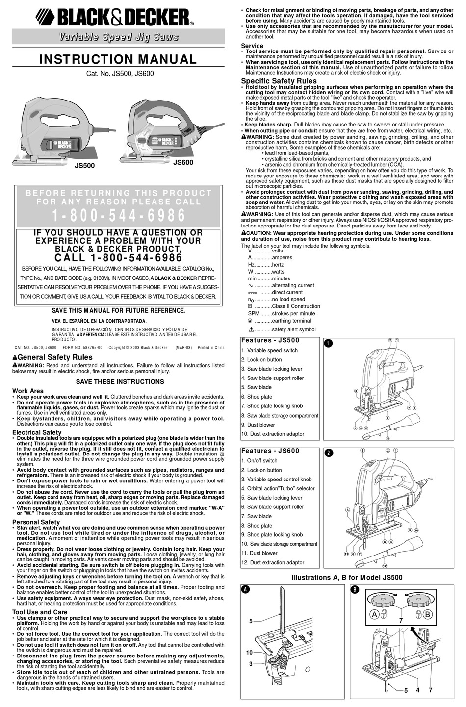 BLACK & DECKER 583765-00 INSTRUCTION MANUAL Pdf Download | ManualsLib