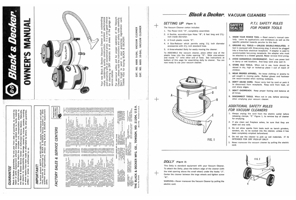 BLACK & DECKER 6600 OWNER'S MANUAL Pdf Download | ManualsLib