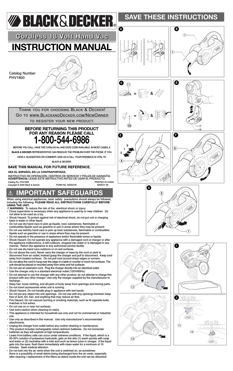 BLACK & DECKER 90500746 INSTRUCTION MANUAL Pdf Download | ManualsLib