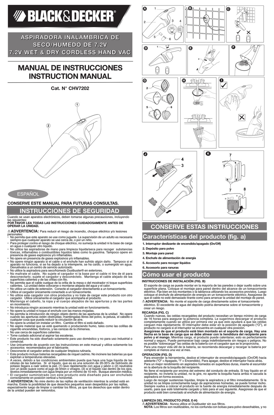 User manual Black & Decker HFS115J10 (English - 20 pages)