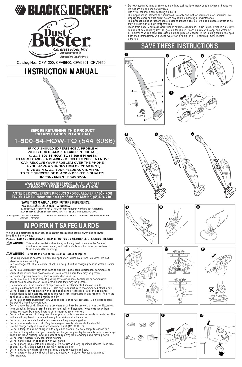User manual Black & Decker VCBD8530 (English - 14 pages)