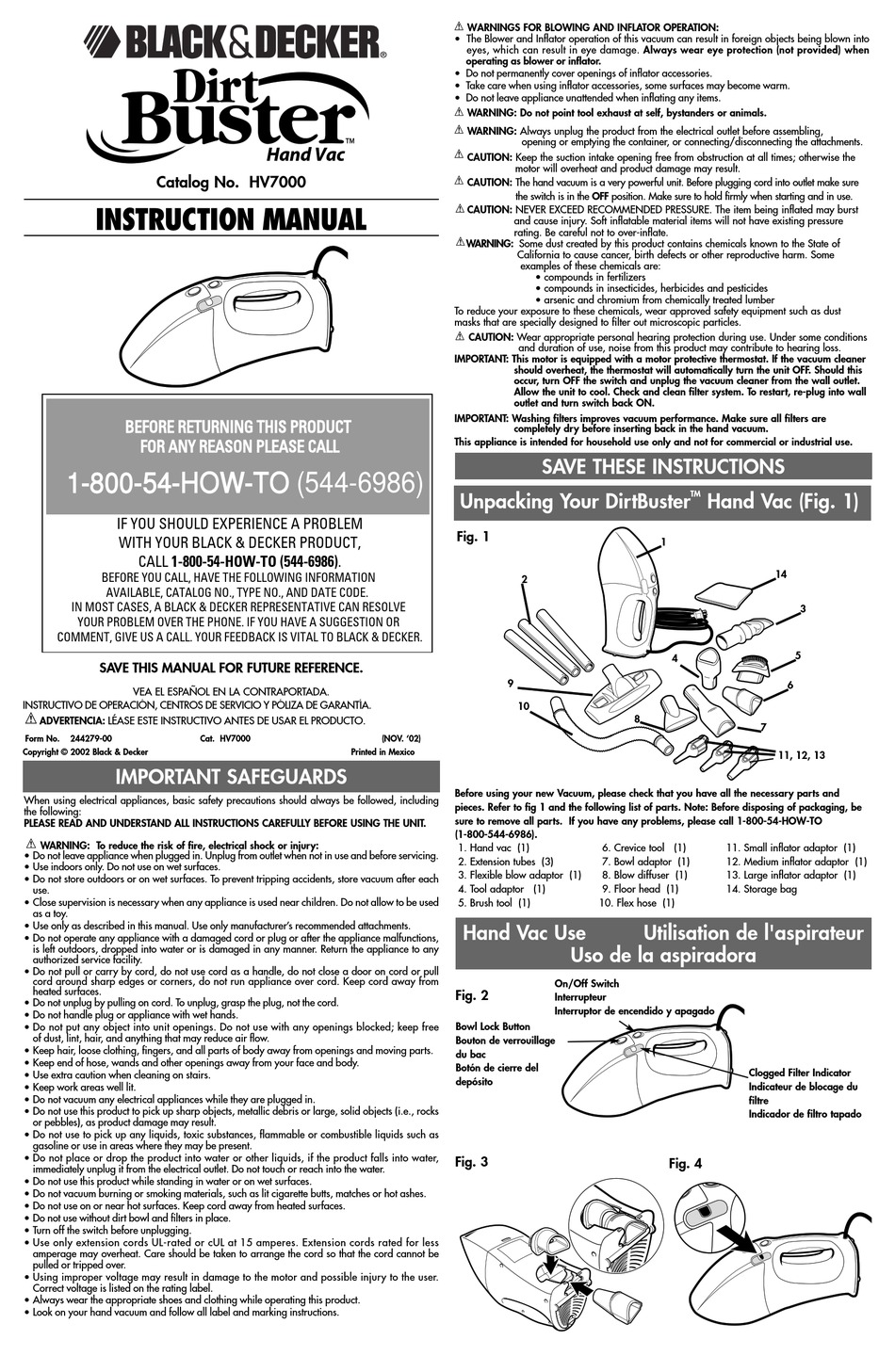User manual Black & Decker BHFEA420J (English - 12 pages)