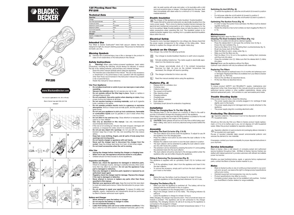 User manual Black & Decker BLBD10PW (English - 15 pages)