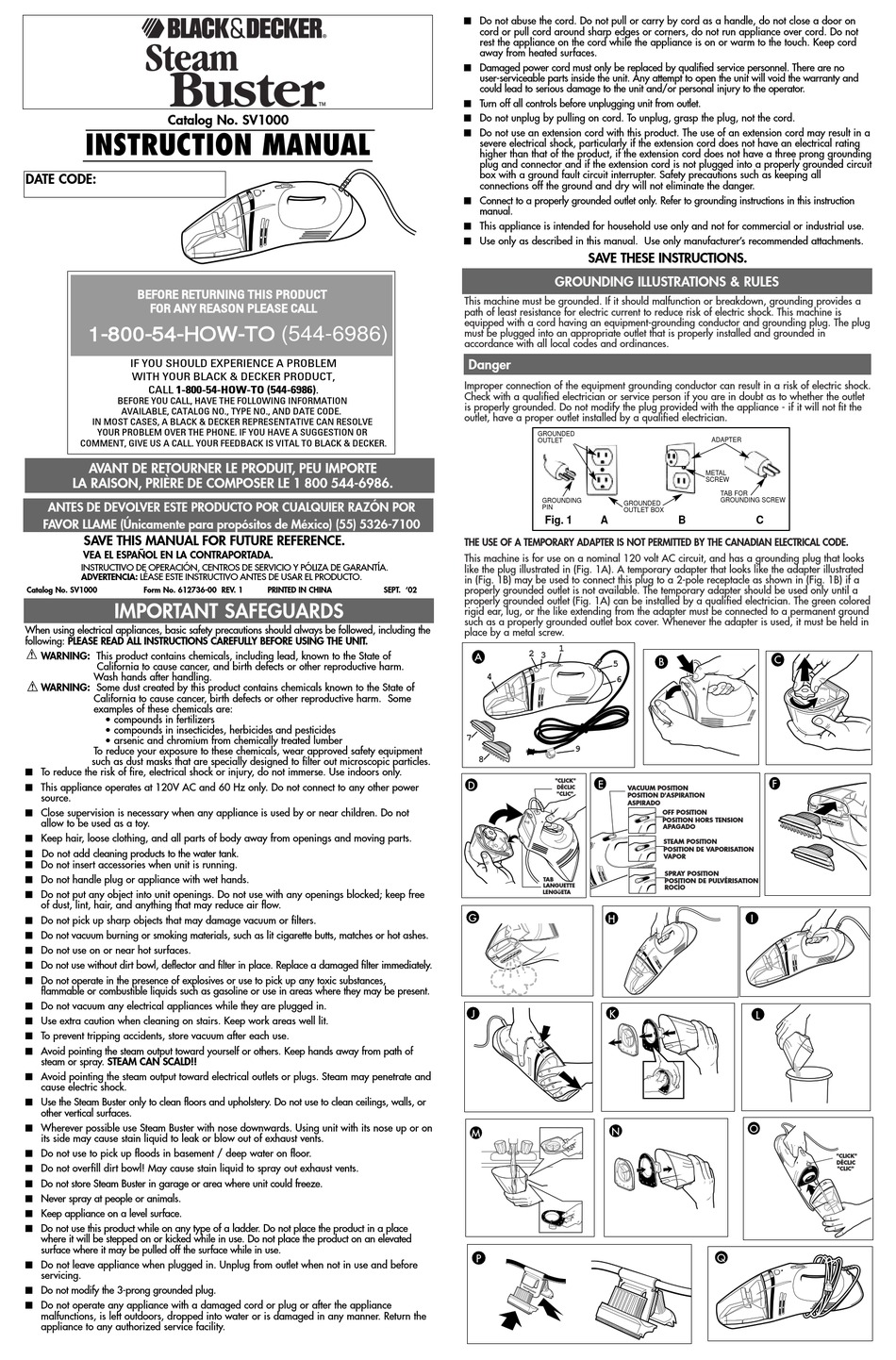 User manual Black & Decker CS36BS (English - 28 pages)