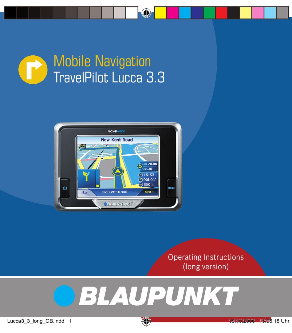 Blaupunkt Travelpilot Lucca 3 3 Operating Instructions Manual Pdf Download Manualslib