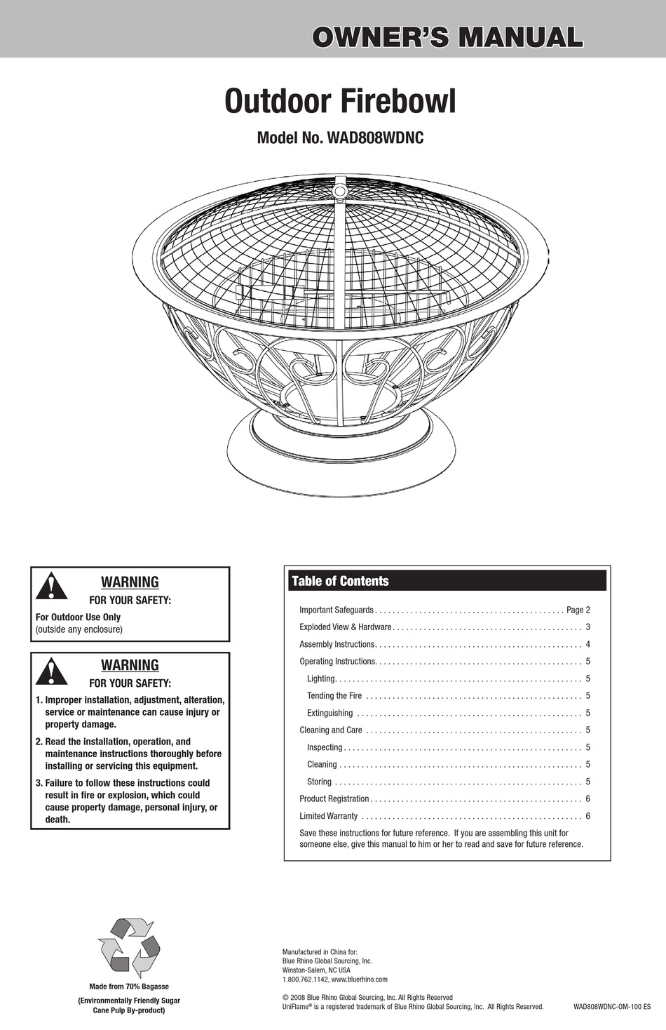 blue-rhino-wad808wdnc-owner-s-manual-pdf-download-manualslib