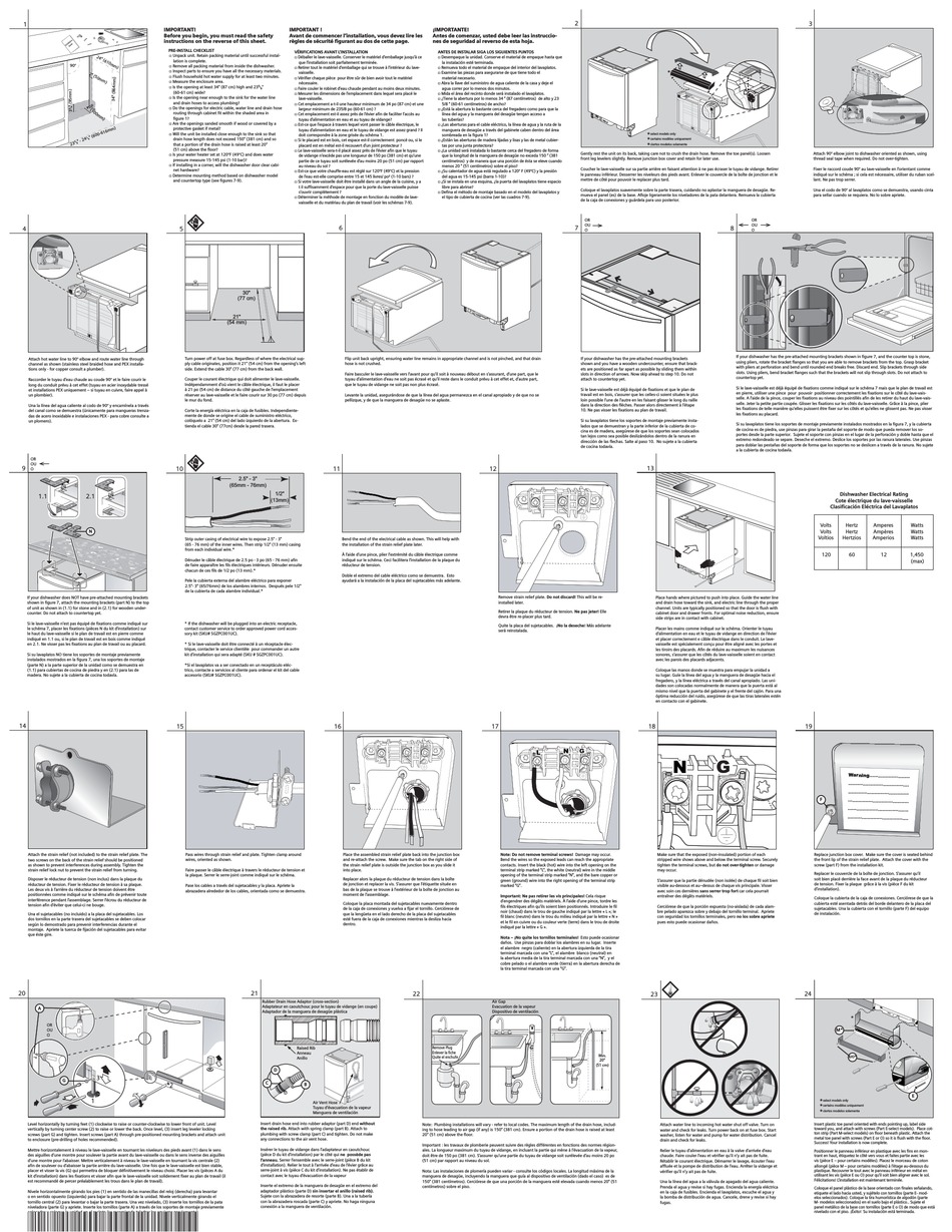 BOSCH 300 SHE33M02UC INSTALLATION INSTRUCTIONS Pdf Download