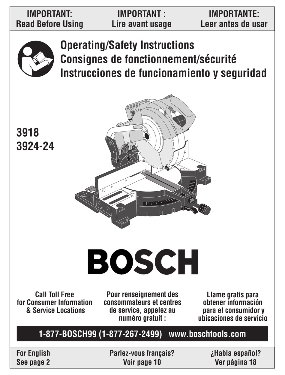 Getting To Know Your Miter Saw Bosch 3924 24 Operating Safety