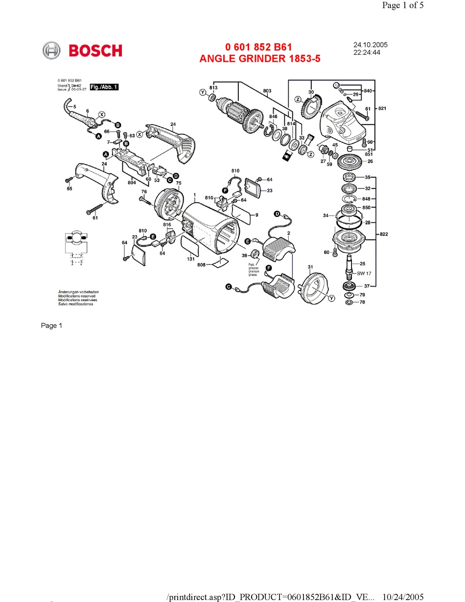 BOSCH 1853 5 PARTS LIST Pdf Download ManualsLib