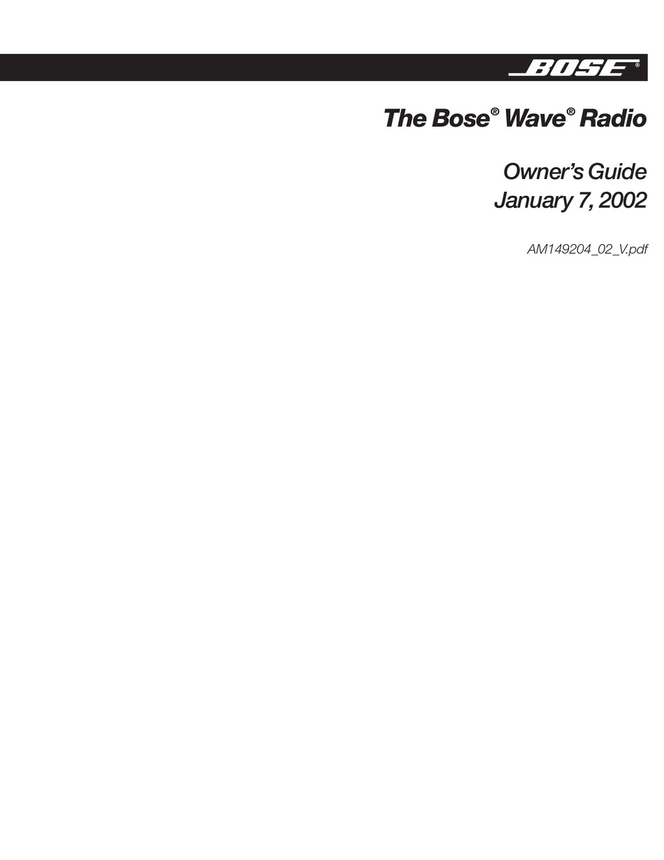 Bose Wave Radio Cd Repair Manual Pdf - Bose Awrcc1 Service Manual Bose