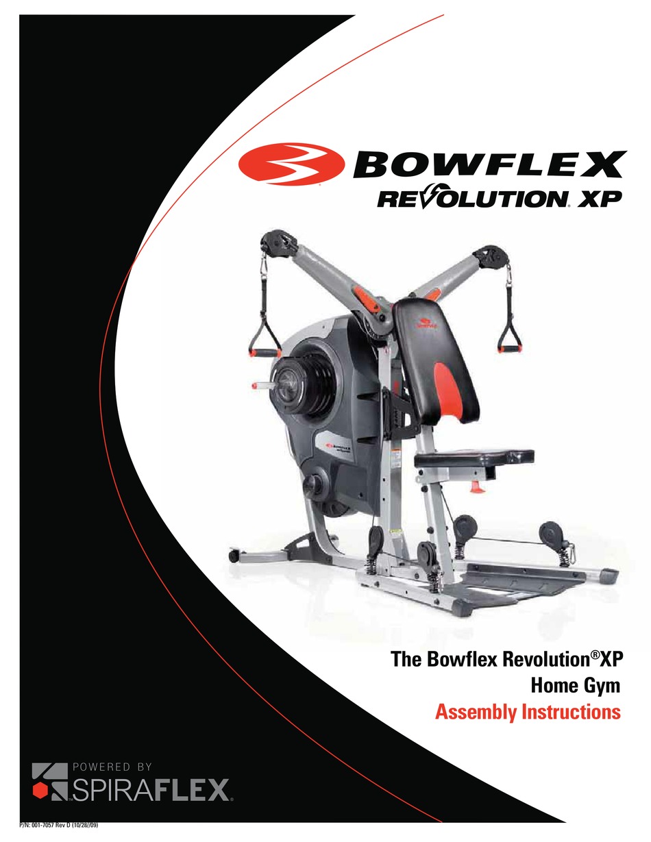 Adjusting Cable Tension Bowflex RevolutionXP 001 7057 Assembly