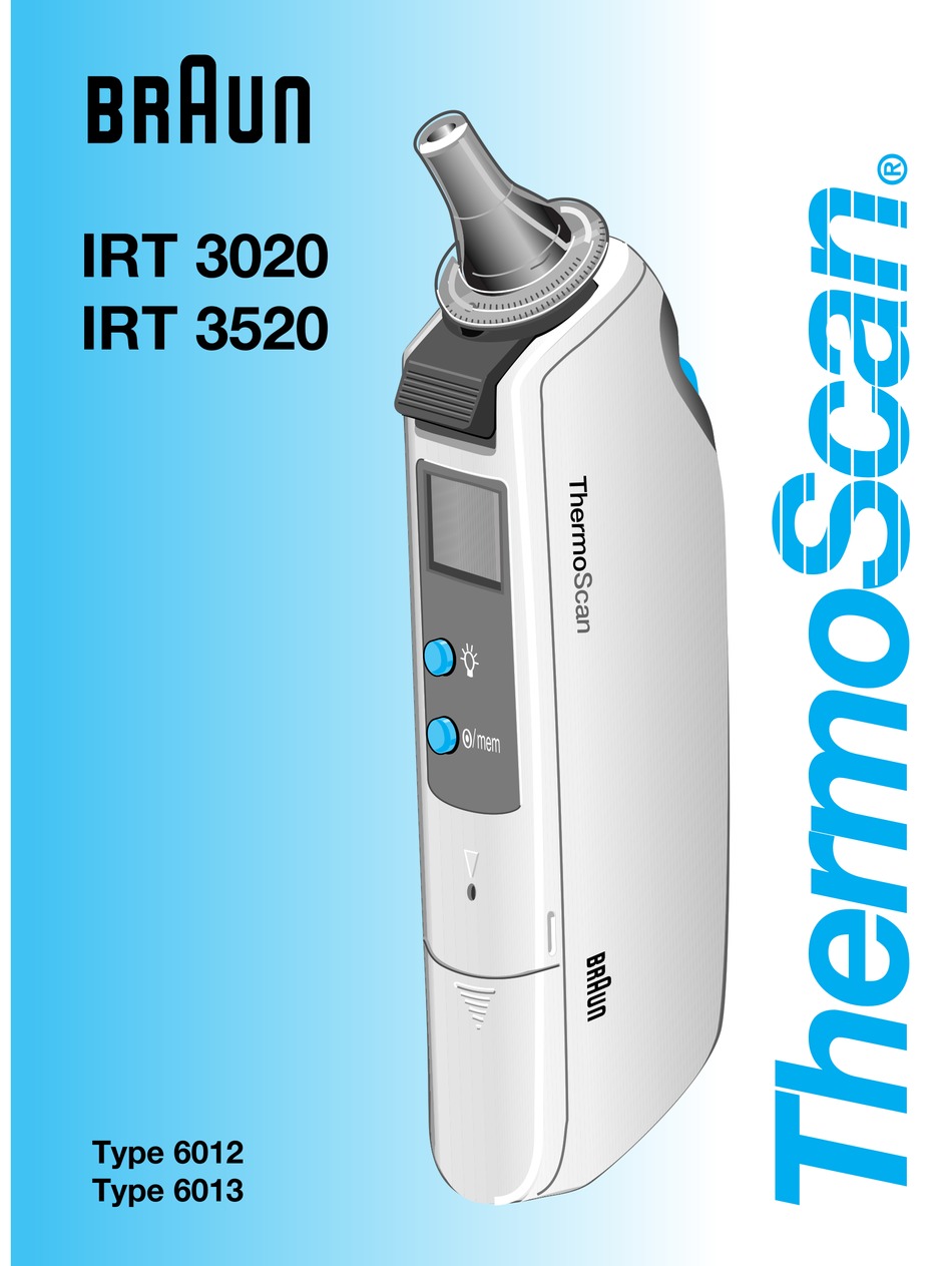 User manual Braun ThermoScan IRT 4020 (English - 55 pages)