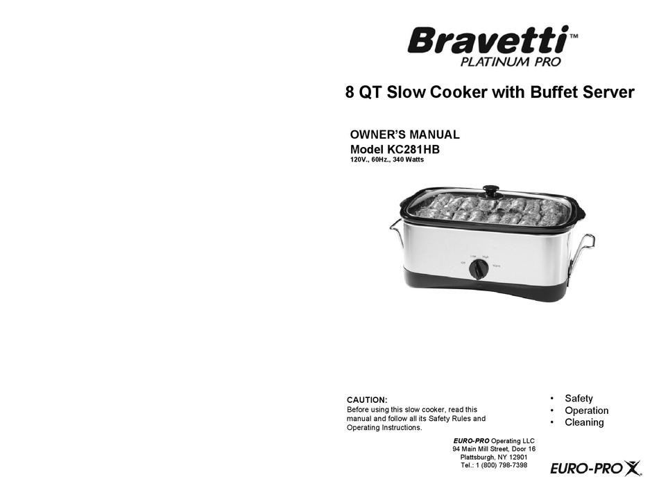 BRAVETTI KC281HB OWNER'S MANUAL Pdf Download ManualsLib
