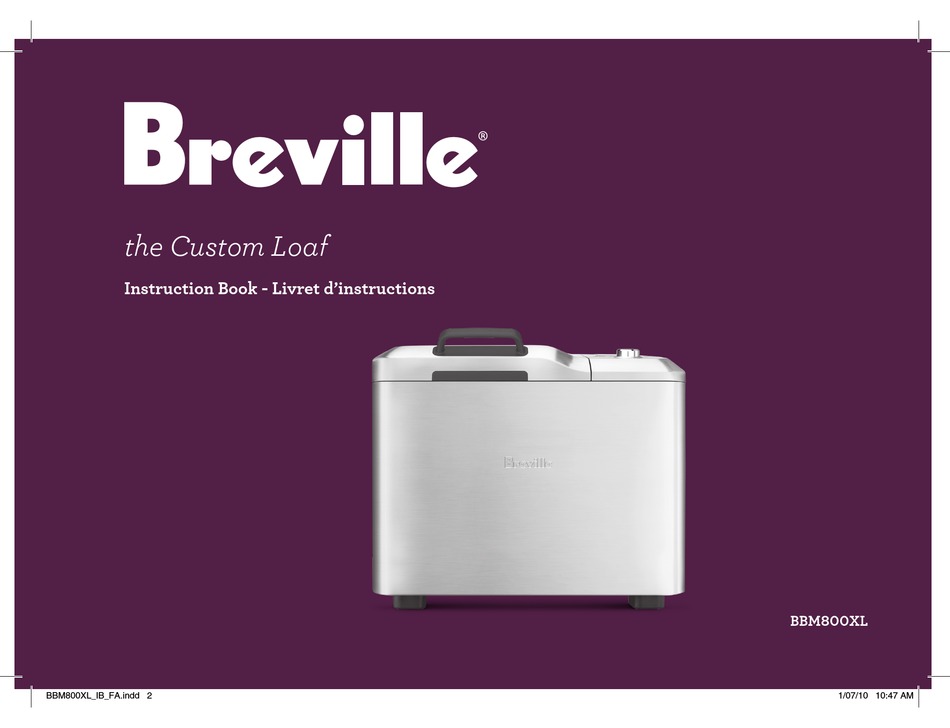 Breville Bread Maker Recipes Bbm100 Deporecipe.co