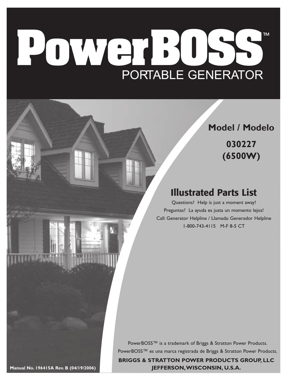 POWERBOSS 30227 ILLUSTRATED PARTS LIST Pdf Download ManualsLib