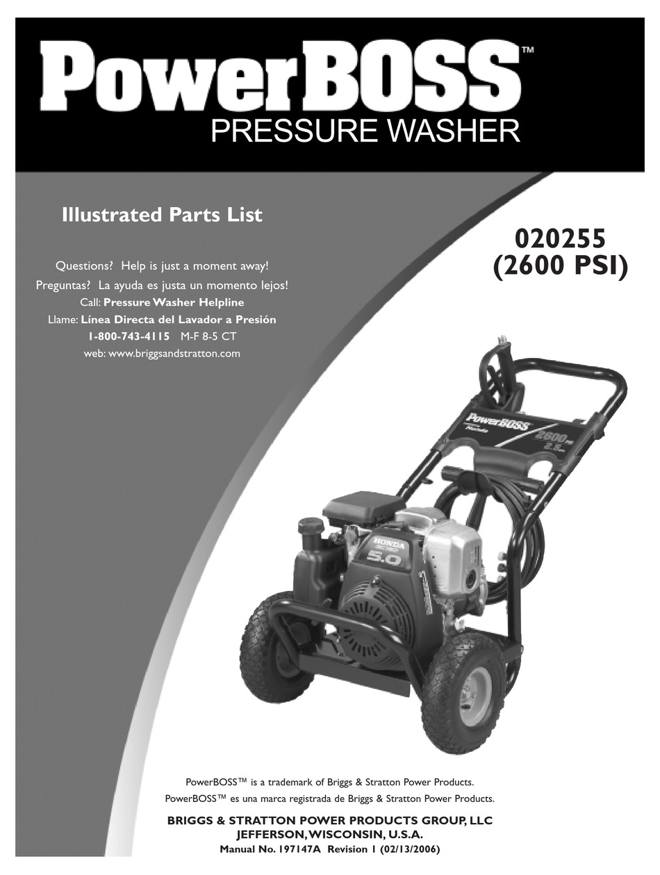POWERBOSS 20255 ILLUSTRATED PARTS LIST Pdf Download ManualsLib