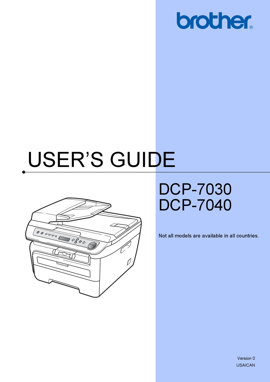 Brother Dcp Dcp 7030 User Manual Pdf Download Manualslib