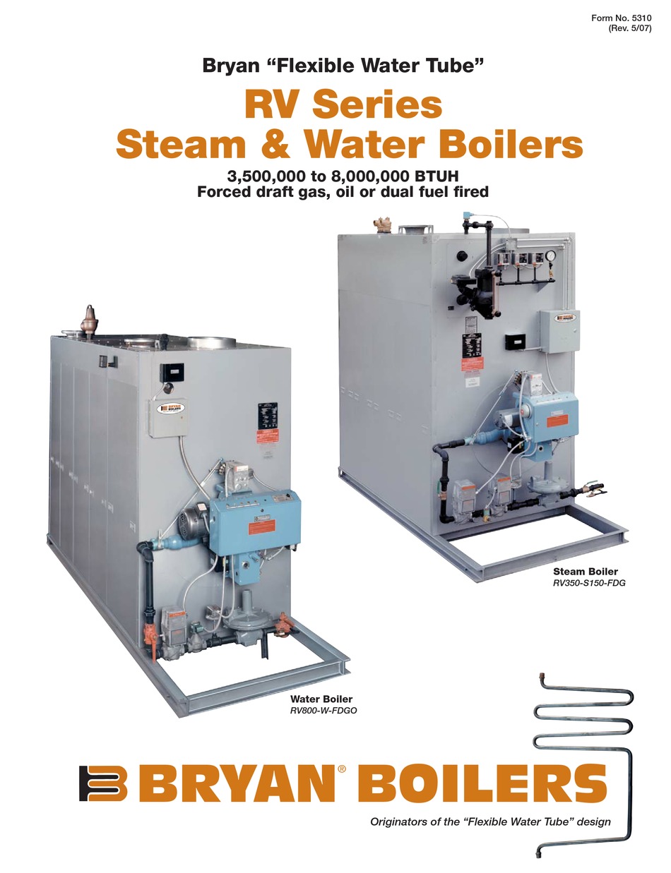 Bryan Boilers Rv Series Brochure Specs Pdf Download Manualslib