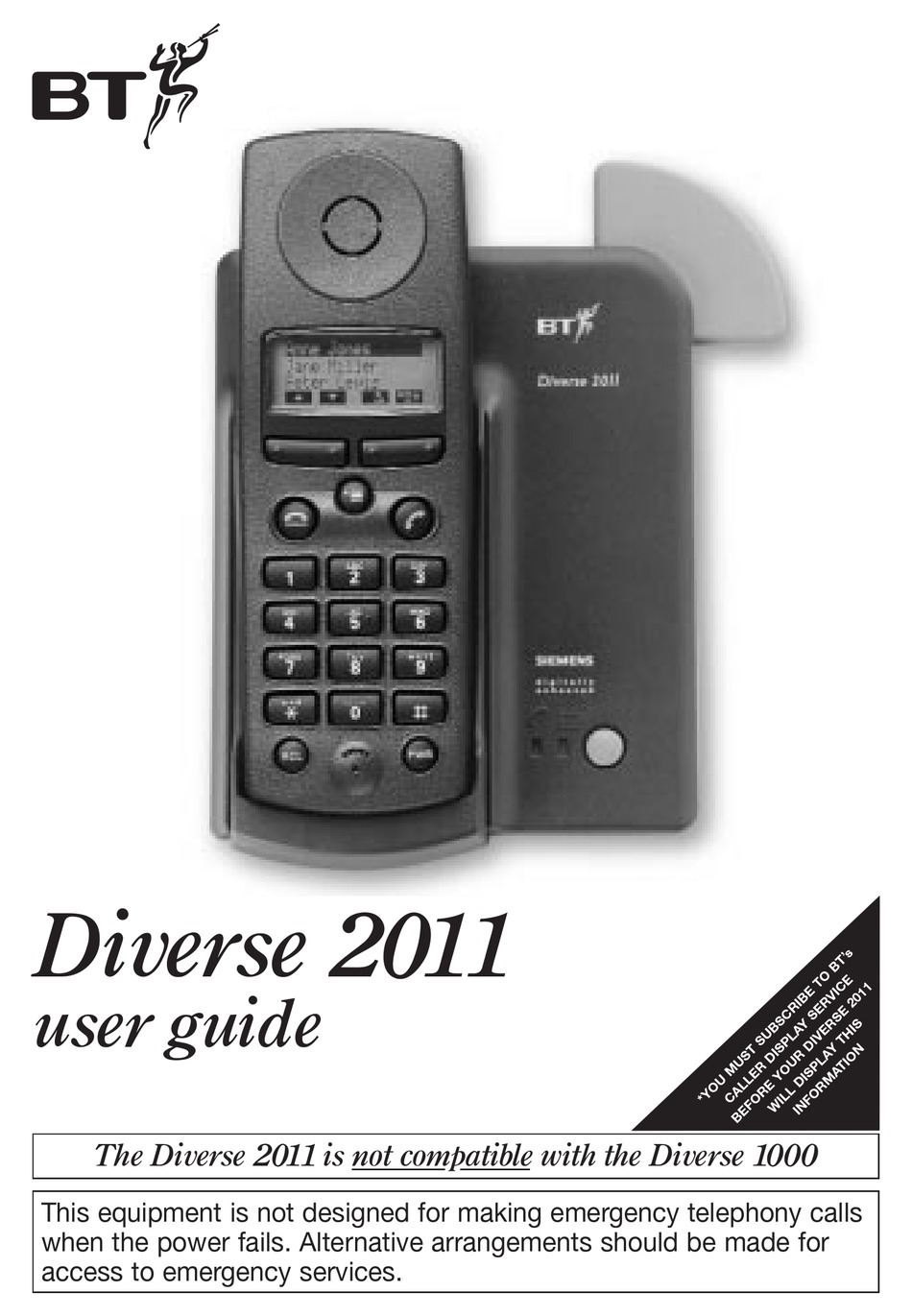 BT 2011 USER MANUAL Pdf Download | ManualsLib